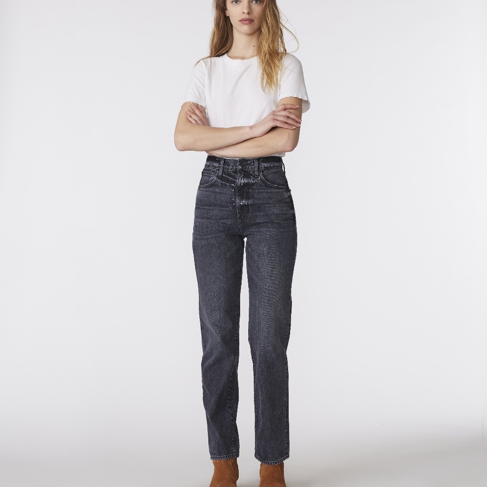 SLVRLAKE London Jeans in Black Coal 27